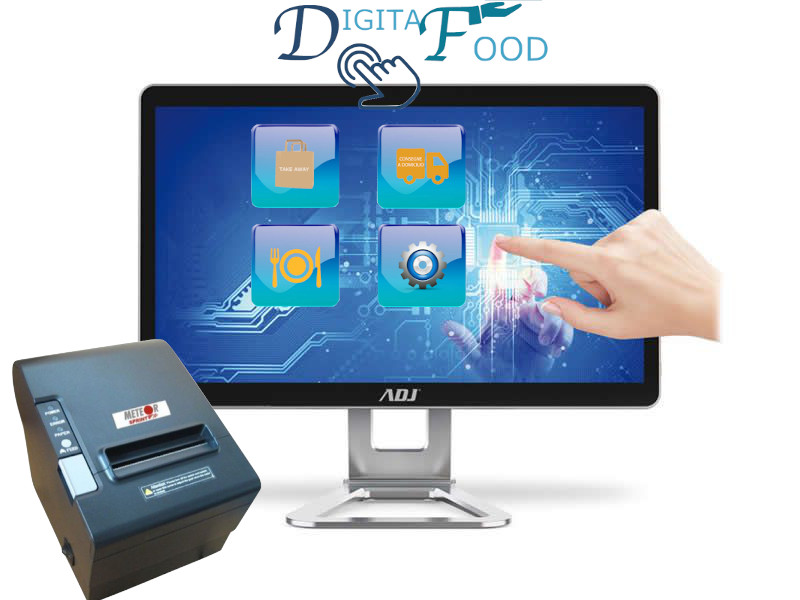Monitor touch screen e stampante termica per gestionale DIGITA FOOD
